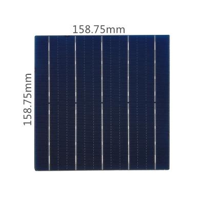 China 20%~22% High Efficiency 158.75*158.75 Monocrystalline Solar Cell 5bb Solar Pile For Sale 158.75*158.75mm for sale