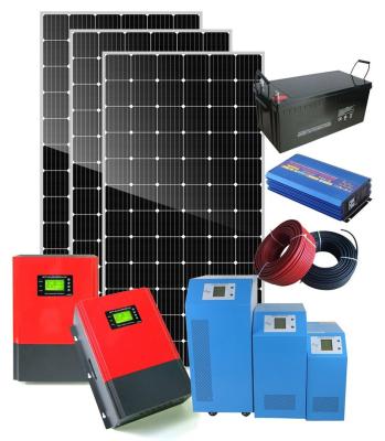 China Home use full set 3KW home solar power system generate electricity 8kwh off-grid solar system for sale