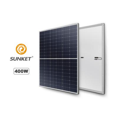 China SUNKET Solar Power Panel 400W 410W 1000W Solar Panel For Electricity Mono Solar Panel 182mmx182mm for sale