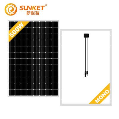 China 6063 aluminum and stainless steel 500w solar panel price mono solar panel 450w 480w 500w 400w PV solar panel 500w for home for sale