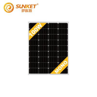 China bipv solar panel 100w 150 watt solar panel price list for solar street light SKT100M-12 for sale