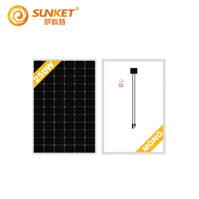 China 6063 Aluminum And Stainless Steel Polycrystalline Solar Power System Photovoltaic Solar Panel 250w for sale