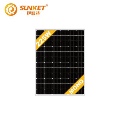 China Mini Home Solar Powered Solar Panel 700w Brazil Sale SKT225M-24-4BB for sale