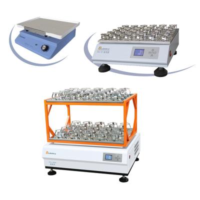 China Easy Operation Double Layer Lab LCD Screen Digital Cell Culture Dish Orbital Used Mixing Large Capacity Shaker for sale