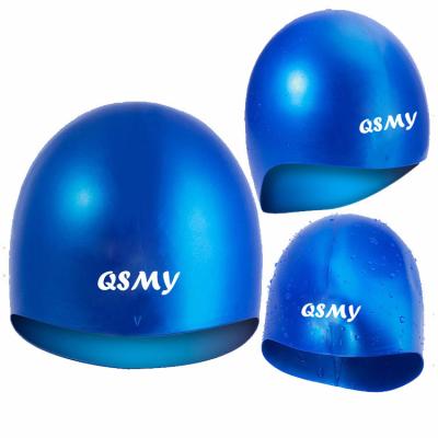 China Men's Helmet Swim Cap Dome Swimming Cap Silicone Materials Swim Helmet for sale