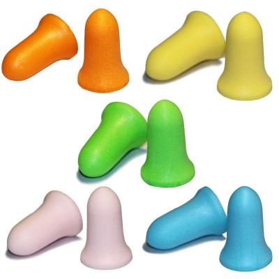 China Soft/Comfortable/Reusing PU Foam Earplugs For Sleeping Polyurethane Ear Plug Earplugs Noise Canceling for sale