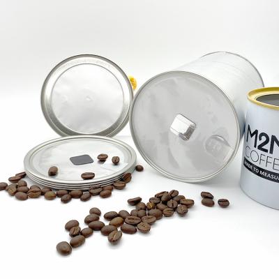 China Agriculture Food Grade Fresh-Roasted Coffee Bean Storage Canister Used Peel Off Lids With CO2-Release Valve for sale