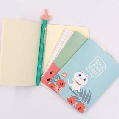 China 100% Eco-friendly Cheap Notebooks Logo Cartoon Custom Student A5 Notebook from woodfree for sale