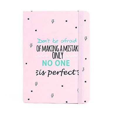 China 2022 A5 Logo Customized Pu Leather Diary Durable Notebook Elastic Band Hard Cover Book Planner Journal Durable School Notebook for sale