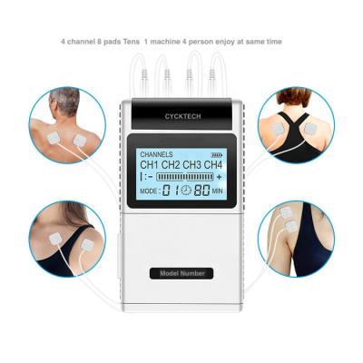 China Menstrual Tens Pain Tens Menstrual Unit (tens+ems+massage) 4 Channel Combo Period Pain Therapy Machine Dix Stimulator Muscle Therapy EMS Acupuncture Unit for sale