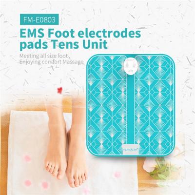 China Foot Factory Supply Manual Wired Control EMS Foot Mat Massager Stimulator Ten Pads EMS Electric Pulse Massage for sale