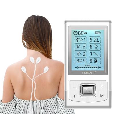 China ABS and Stainless Steel Factory Hot Sale Muscle Pain Relief Ten EMS Pulse Massager Electric Electronic Physiotherapy Equipment for sale