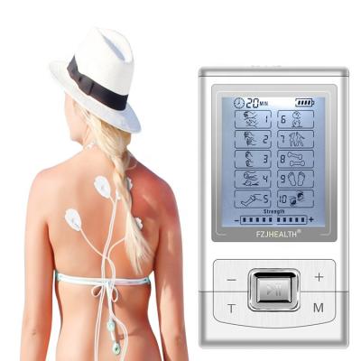 China Physiotherapy Treatments Pocket Pain Relief Body Massager EMS Muscle Stimulator With Electrode Pads Health Product for sale