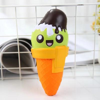 China Soft Toy New Custom PU Ice Cream Foam Toy Slow Rising Jumbo Anti Stress Ball Eco Friend Kawaii Toy for sale