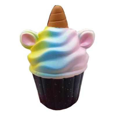 China Soft Sky Unicorn Ice Cream Stress Ball Toy Kawaii Fidget Toys Squishy Slow Rising PU Foam Toy DingChang Hot Sale for sale