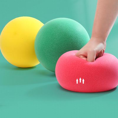 China Eco-Friendly PU Washable Hydrophilic Physical Foam Children's Giant Soft Giant Elastic No Harm Floor PU Mute Ball 18cm for sale