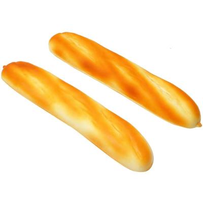 China Squishy Toys Promotional Toy PU Foam Bread Stick Bread Decoration Anti Strain Balls Funny Educational Artificial Simulations Food Relaxation for sale