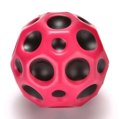 China Toy Factory Wholesale Funny Educational PU Foam High Bouncing Moon Shape Anti Chill Balls 7cm Coral Shapes Fidget Toy for sale