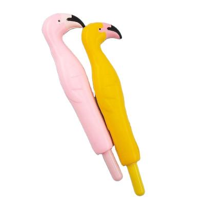 China Relieve Stress Squishy Toy Eco-Friendly Cute Animal Flamingo Creative Pens PU Foam Cover Kids Squishy Toys Stress Slow Rising Ball Anti for sale