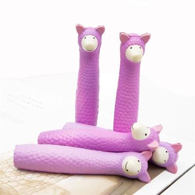 China Relieve Stress Toy Wholesale Sheep Shape Pu Foam Slow Rising Squishy Ball PU Stress Toys Cap Soft Toy Finger Protect Pen for sale