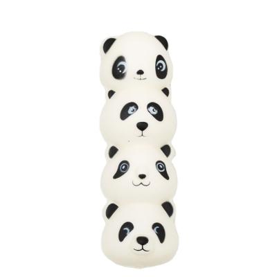 China Relieve Stress Toy Custom Squishy Simulation Toy PU Foam Toy Panda Style Soft Anti Stress Ball Squeeze Toy Pen Ornament Gift Slow Rising for sale