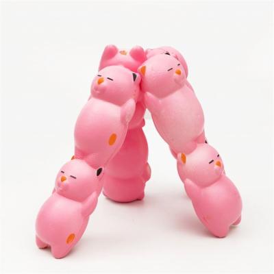 China Relieve Stress Toy Factory Wholesale Kawaii Pen Hat New Design PU Stress Bear Shape Squishy Slow Rising Toys Pencil Grabs Toppers Holders for sale