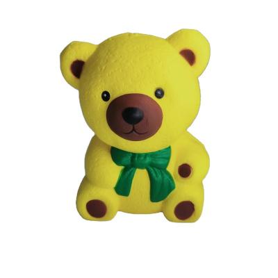 China Relieve Stress Toy New Design Pu Foam Good Stress Ball Kawai Squishy Animal Toys Anti Stress Cute Bear Toy for sale