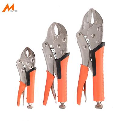 China Assembly 7-Inch 10-Inch Straight Jaws Curved Maxillary Locking Pliers Set Vice Handle Around Adjustable Wide Nose Multifunctional Pliers for sale