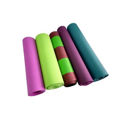 China Gymnastic ; Exercise ; Sports; Bodybuilding Custom Made Eco Friendly Yoga Mat With Logo 6mm Eva Foam Thick Suede Printed PU Pilates Band for sale