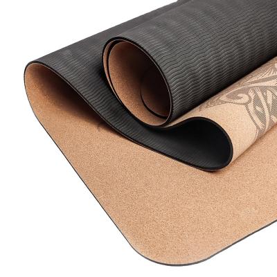 China Custom Made Premium Thick Cork Eco Friendly Natural Yoga Mat High Quality Durable for sale