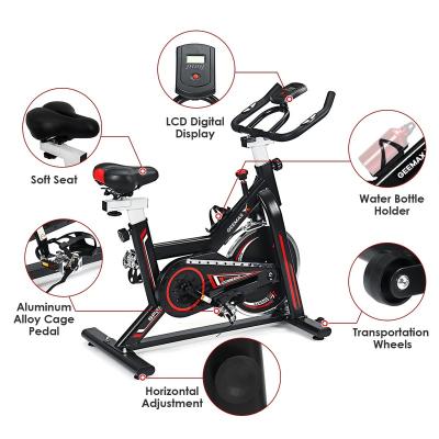 China Home Use Exercise Bike Cardio Stationary Cardio Workout Machine Bike Belt Drive Indoor Cycling Home Upright Gym for sale