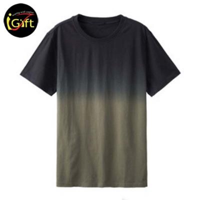 China Best Selling T-shirt Loose Wild Trend Personality Street IGift Anti-pilling Customize Logo Casual Gradient Color T-shirt for sale