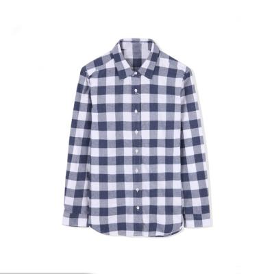 China Wholesale 100% OEM Factory Custom Made Cotton Long Sleeve iGift Anti-Pilling Plaid Black Flannel Shirt Men 100% for sale