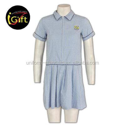 China Cheap And Wholesale Short Sleeve White Shirt Girls Colorful White School Uniform for sale