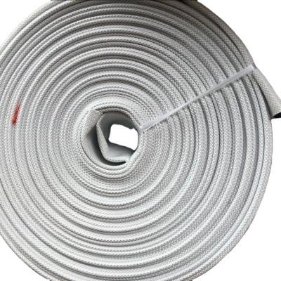 China For Water Discharge Braided PVC Lined Single Jacket Flexible Fire Hose for sale