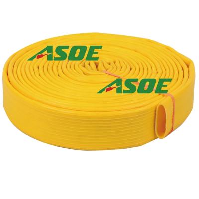 China Water Discharge For Irrigation 1 Inch To 12inch Wovenflex Extra Heavy Duty PVC/NBR Layflat Hose By ASOE for sale