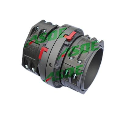 China Quick connection and separation of pipes. ASOE 6inch to 12inch LDHC S coupling for large diameter layflat pipes for sale