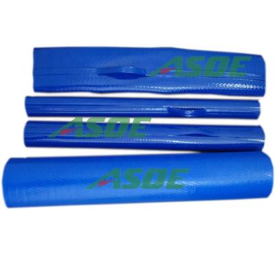 China Adjustable Blue Layflat Hose Flexible TPU Rising Hose Underground Water Delivery Hose for sale