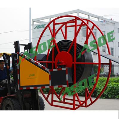 China LDHD A1 adjustable PU and NBR layflat hose reel, hose to retrieve system for sale