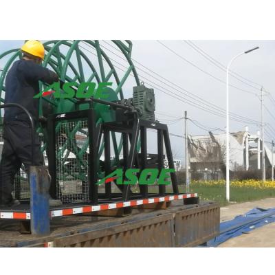 China Deploy and retrieve large diameter layflat hoses manual hose recovery system for sale