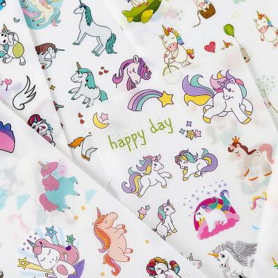 China Waterproof+Eco-friendly Cartoon DIY Hand Account Album Decorative Sticker Cute Fresh Cute Unicorn Sticker for sale