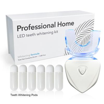 China Safe Effective Teeth Polishing Newest Wholesale Teeth Whitening PAP Teeth Whitening Pods Kit With Private LED Label for sale