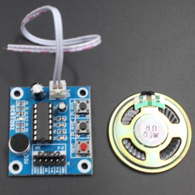 China ISD1820 Voice Audio Recording Sound Playback Module With 38mmX42.5mm Speaker for sale