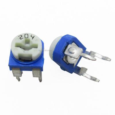 China White Blue Variable Resistor 200K Ohm 204 Potentiometer For Breadboard for sale