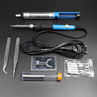 China Machinery Repairs Workshop 60W Temperature Electric Soldering Iron+5Pcs 5Pcs Adjusted Tips+Tin Wire+Soldering Station Welding Machine Factory Price for sale