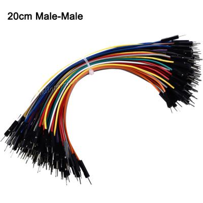 China High Quality Multicolor Electronic Line Breadboard Jumper Wire For Raspberry Pi 20cm Cable Male-Male for sale