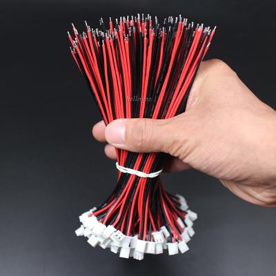 China 22AWG (17X0.16TS) XH-2P Electronic Cable Connector Flexible Wire With 3mm Tinned End Process for sale