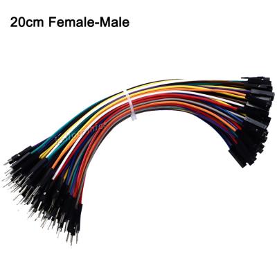 China Hellotronics Solderless 20cm Premium Flexible Jumper Wire Male Breadboard Male Pack of 10 for sale