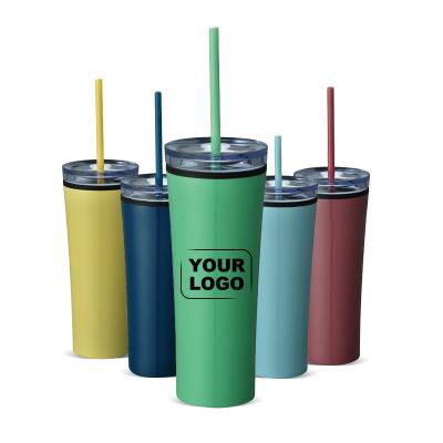 China Customized Viable Personality Outdoor Unique Portable Travel Coffee Tumbler Cute Mug With Straw for sale