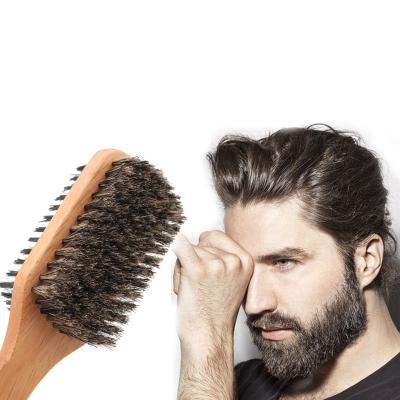 China Shaving Brush Two Sided 2022 New Boar Bristle Brush Wood Handled Customized Private Label Low Moq Wholesale for sale